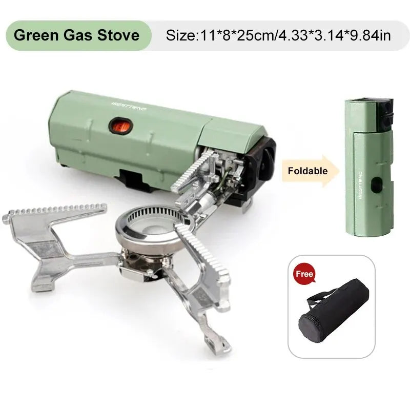 2670W Portable Camping Gas Stove - Folding Cassette Burner for Outdoor Picnic, Travel Cooking & Heating