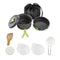 Camping Cookware Set - Portable & Durable Backpacker’s Cooking Set with Tableware & Storage Bag for Outdoor Adventures