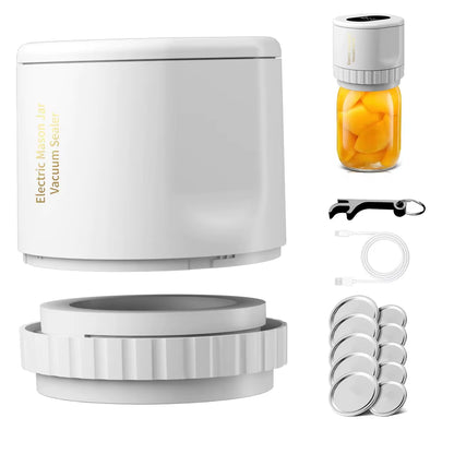 Electric Mason Jar Vacuum Sealer Kit – Cordless Food Storage & Fermentation Sealer